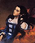 Gustave Courbet Canvas Paintings - Portrait of a Spanish Lady